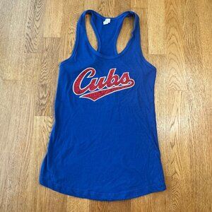 Cubs Blue Glitter Tank Top Size XS